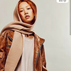 Free People All for You Hooded Scarf | Mushroom